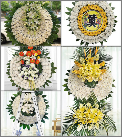 上海崇明区堡镇堡渔村花圈速递
